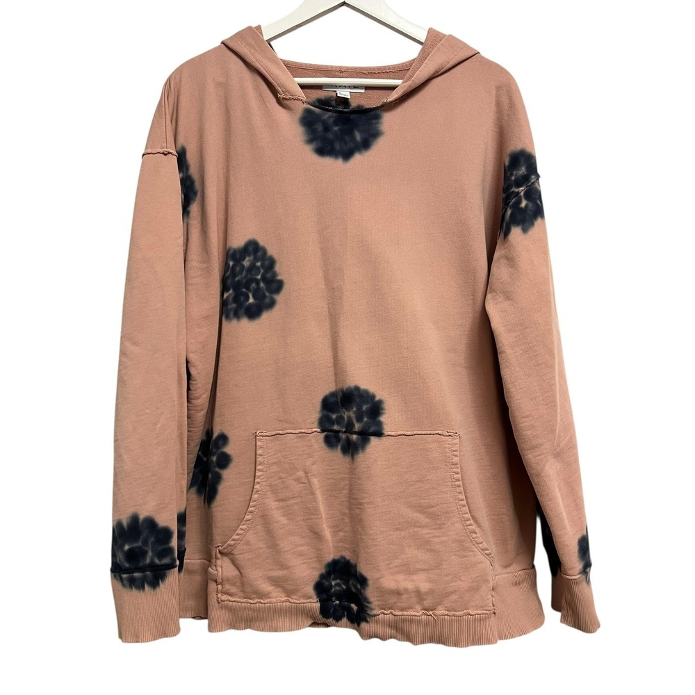 The Rail Hoodie Mens Medium Pink Tie‎ Dye Pullover Sweatshirt Kangaroo Pocket